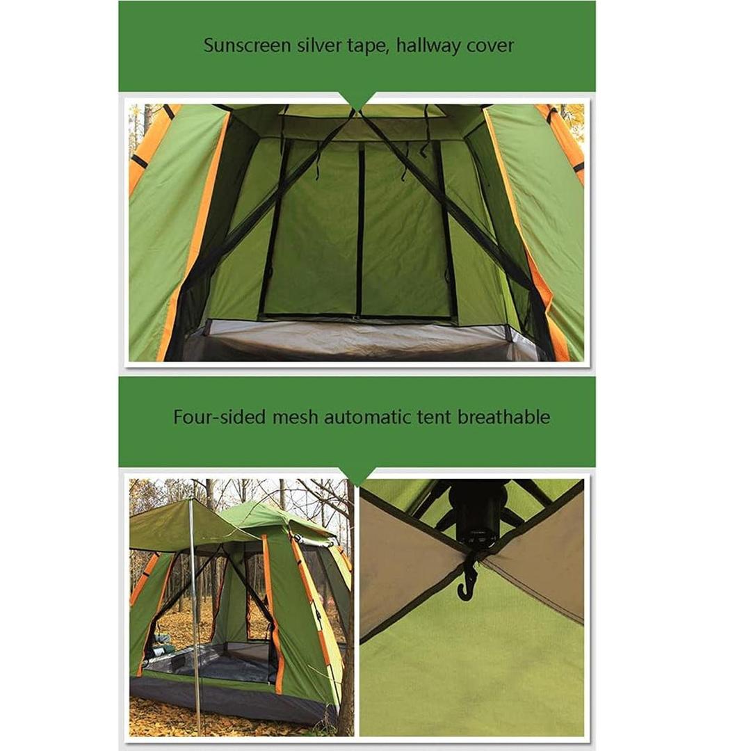 Large Camping Tent 3 4 Person Weatherproof Family Tent, Ideal for Parties, Picnics, and Outdoor Adve