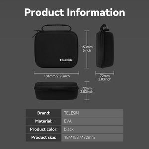 TELESIN Hard Shell Storage Bag For DJI Osmo Pocket 3, 24011501