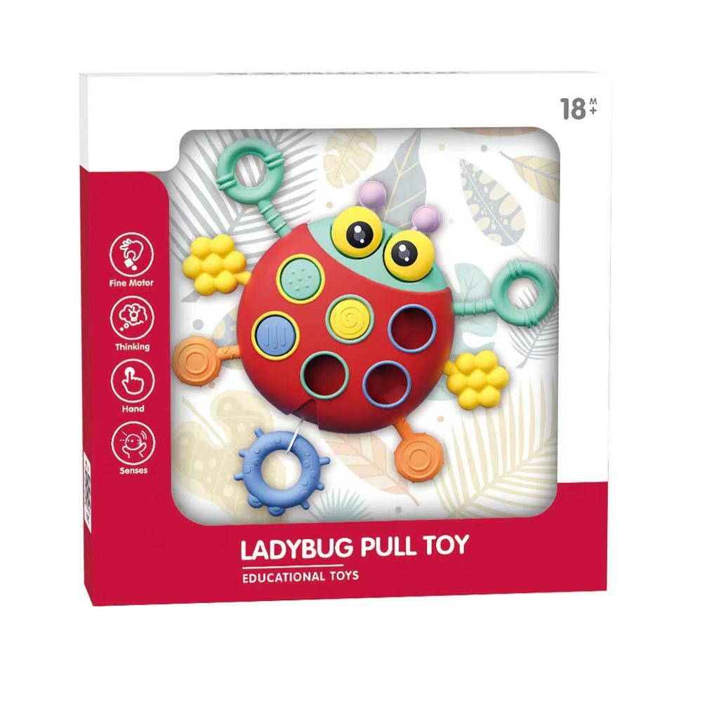 Ladybug Pull Toy - Ages 18M+