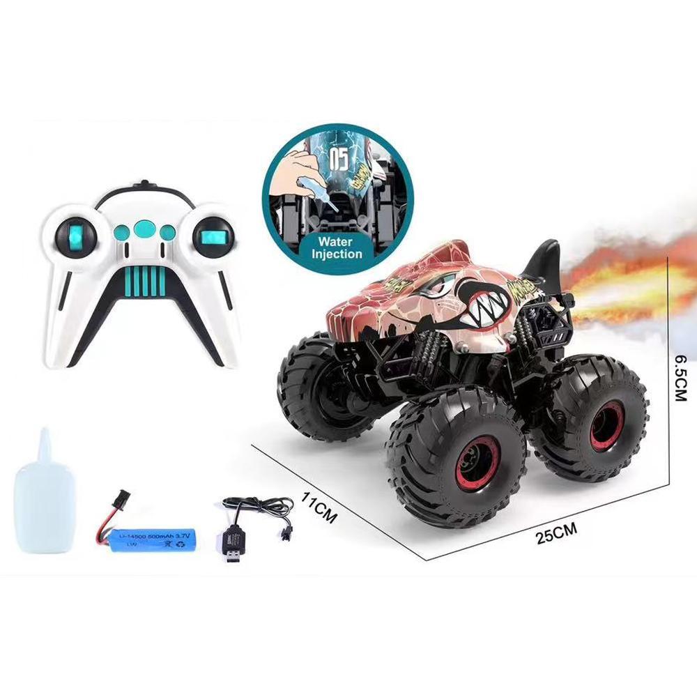 PVC Shell Spray RC Shark Standing Stunt Car – Exciting Aquatic & Stunt Action